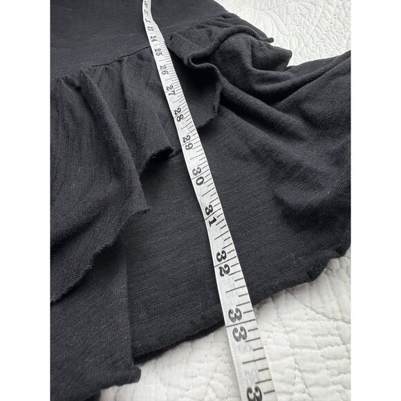 Sundance Sleeveless Dress Sz Medium Black Drop Waist Raw Hem Comfy Soft Cotton - Picture 5 of 5